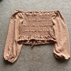 SHEIN Drawstring Crop Top